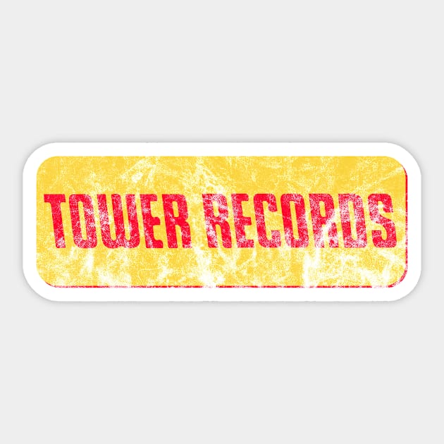 Tower Records Sticker by Doc Multiverse Designs